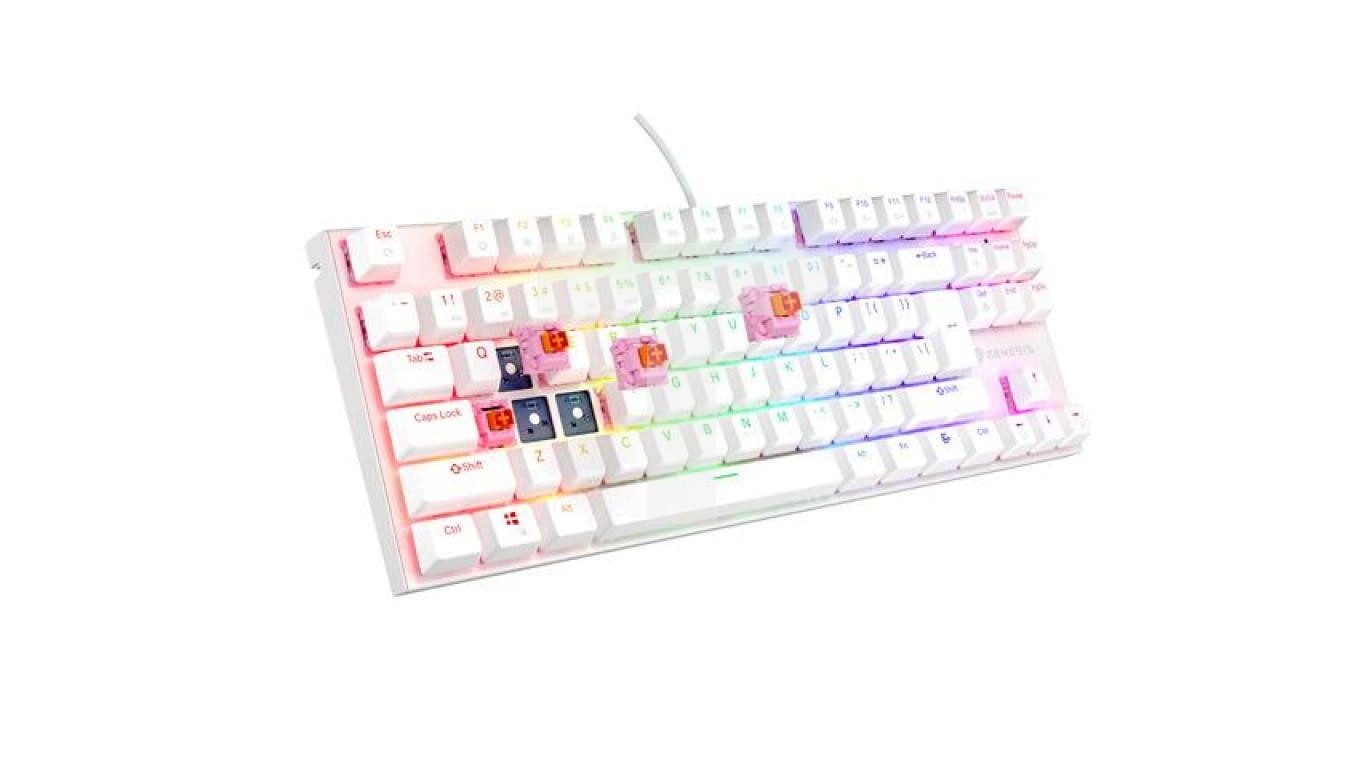 Klawiatura Dla Graczy Genesis Thor Tkl Us Bia A Rgb Mechaniczna Silent Switch Hot Swap Nkg