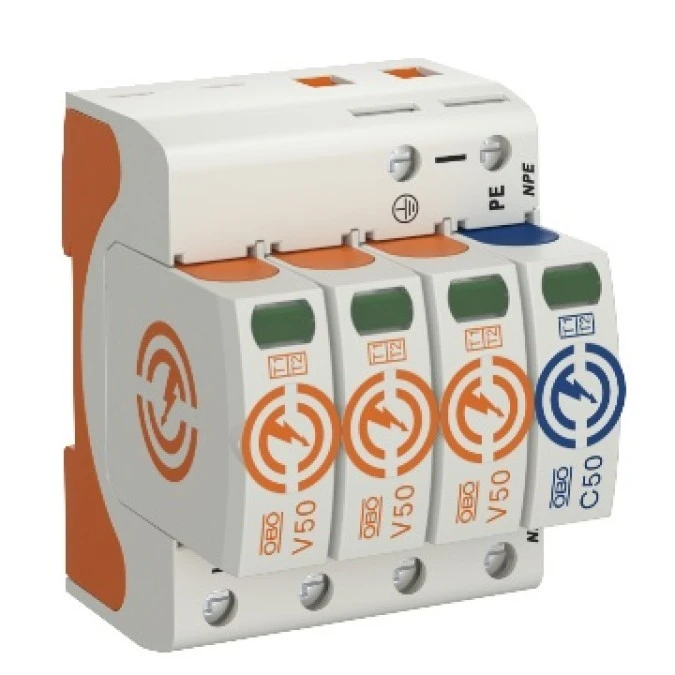 Ogranicznik przepięć Typ T1+T2 3P+N 12,5kA 280V V50-3+NPE
