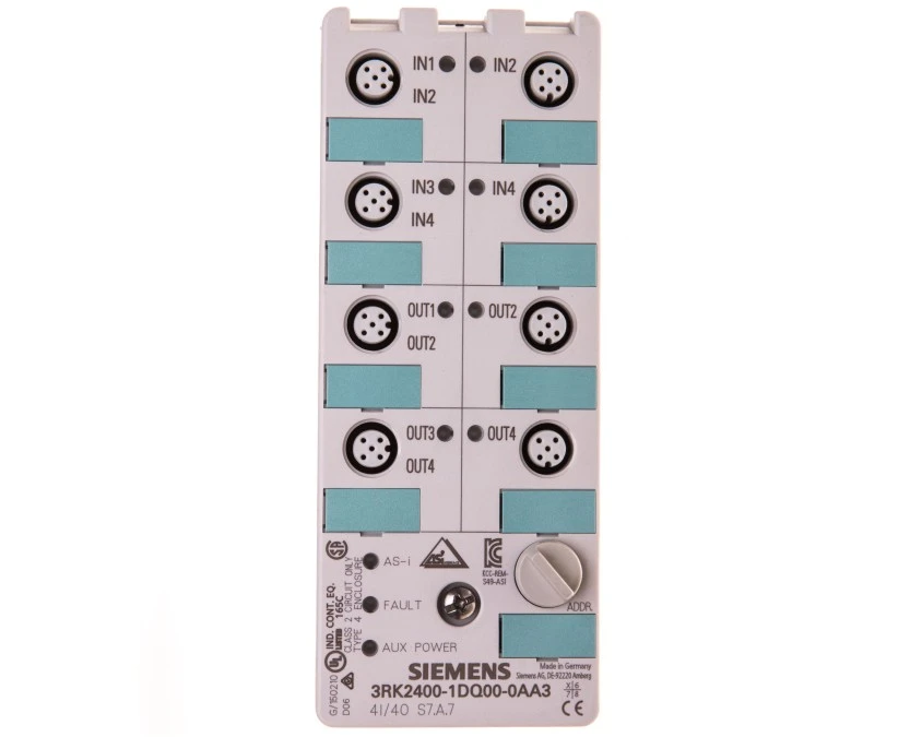 Moduł wejść/wyjść 4we/4wyj PNP 2A 24V DC 3RK2400-1DQ00-0AA3 – SIEMENS ...