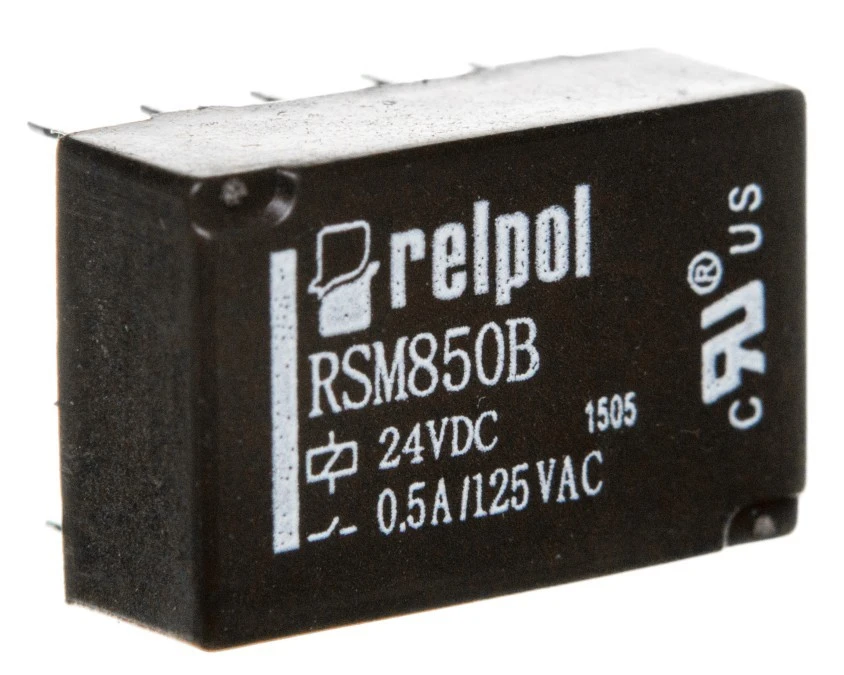 Przekaźnik subminiaturowy-sygnałowy 2P 0,5A 24V DC PCB RSM850B-6112-85 ...