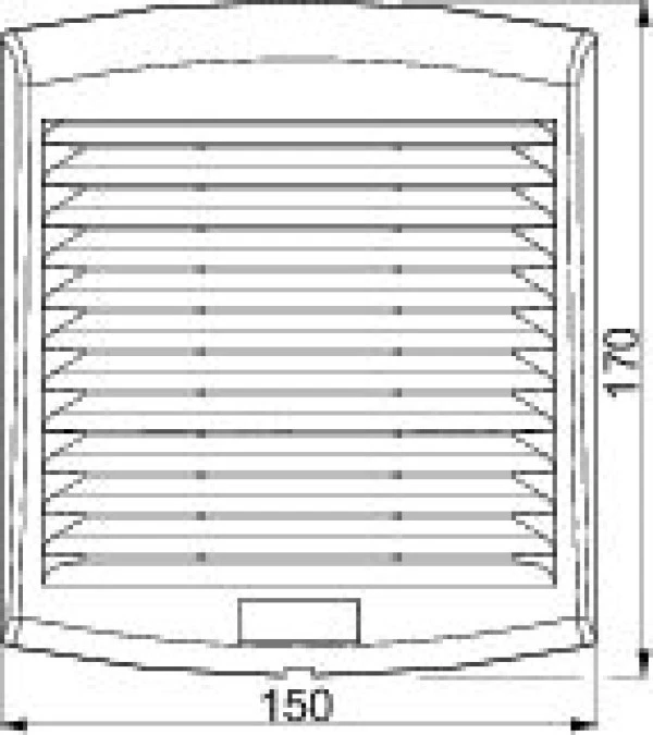 ClimaSys wentylator, IP54, 85m3/h, 24V DC, z kratką wyl. powietrza i ...