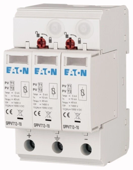 その他 A&T Ogranicznik przepięć B+C Typ T1+T2 2P+N 15kA 3,7kV 1000V DC