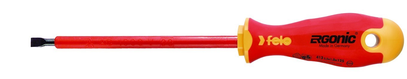 Flat Screwdriver 4.0 x 0.8 Insulated 1000V Single 413 040 90