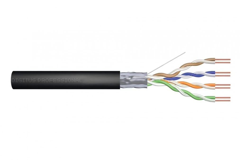 Kabel teleinformatyczny F/UTP kat.6 PE AWG 23/1 szpula