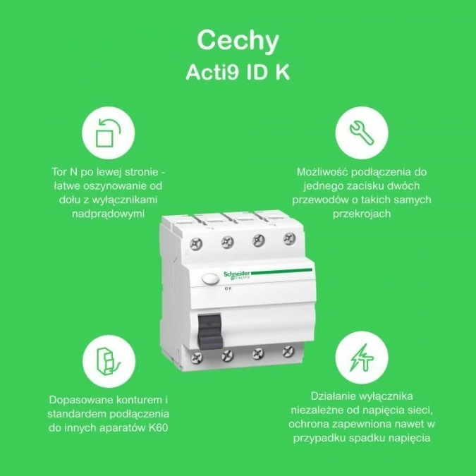 ヤンじぃ A9Z24440 - Wyłącznik różnicowoprądowy Acti9 iID-40-4-300-A