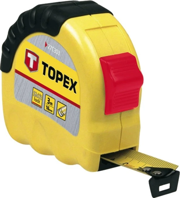 Miara zwijana stalowa 10 m x 25mm z blokadą 27C310 – TOPEX | TIM SA