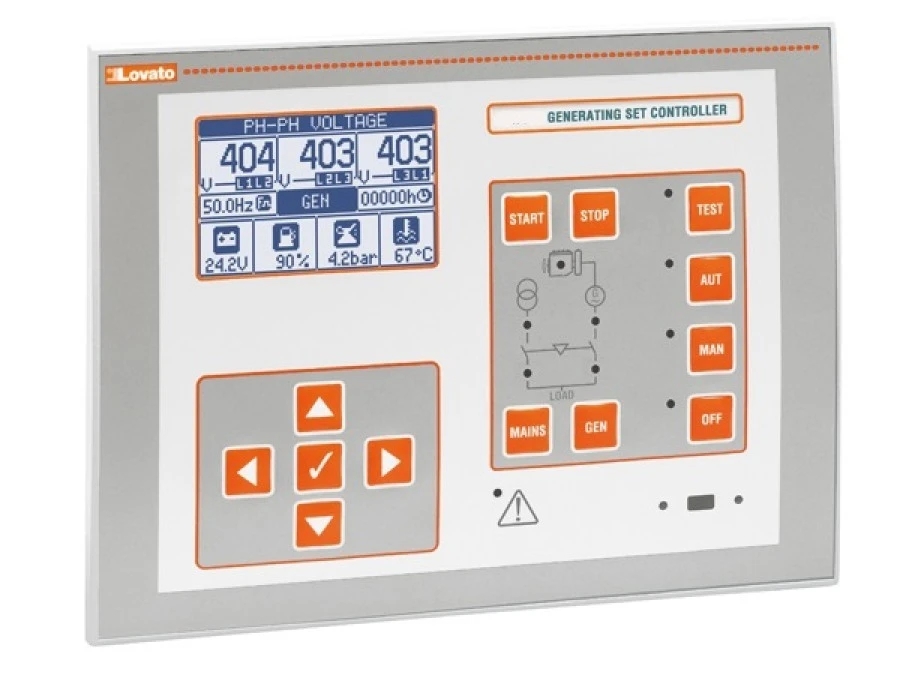 Generator control panel LCD RS485 CAN USB WiFi 12/24V DC IP65 RGK800 - Picture 1 of 1