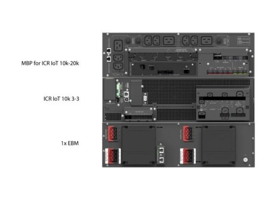 UPS POWERWALKER RACK VFI 10000 ICR IOT 3/3 ON-LINE 10KVA TERMINAL RJ-45 ...