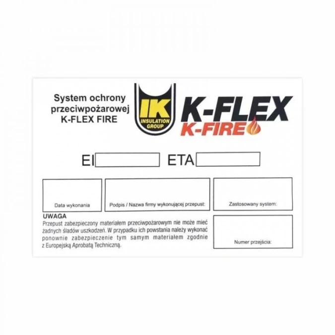 Ogniochronny kit uszczelniający K-FIRE PUTTY Ø15mm x 200mm (opak. 5 szt ...