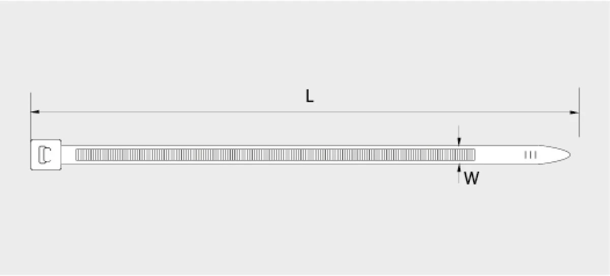 Legrand - 387101 - FASCETTA NATURALE 100X2,5 (Conf. da 100 Pz.) | Spesa Elettrica