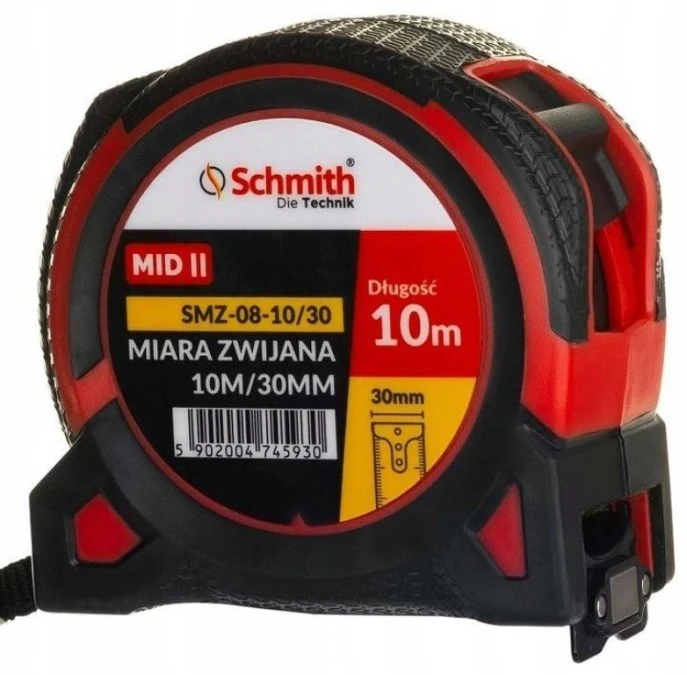 Miara metrówka zwijana premium 10m 30mm Schmith – SCHMITH POLSKA | TIM SA