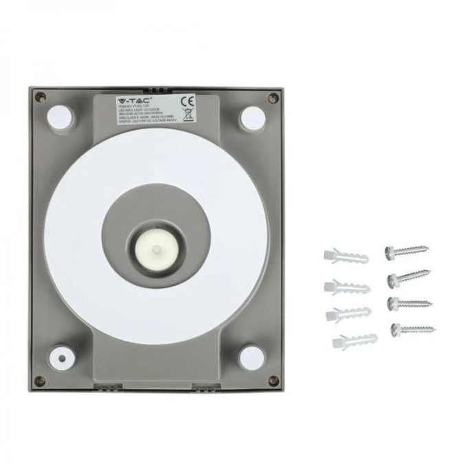 Lampa Elewacyjna LED 12W 1250lm 3000K IP65 Szary 218337 – V-TAC POLAND ...