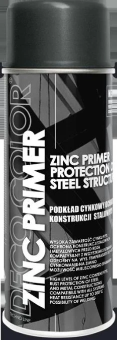 Cynk ocynk w sprayu podkład 97 cynku ZINC PRIMER – CHEMMOT DECO COLOR ...