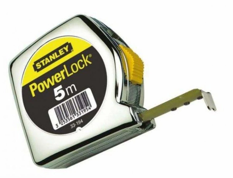 MIARA POWERLOCK, CHROMOWANA OBUDOWA PLASTIKOWA 5M/19MM L – STANLEY | TIM SA