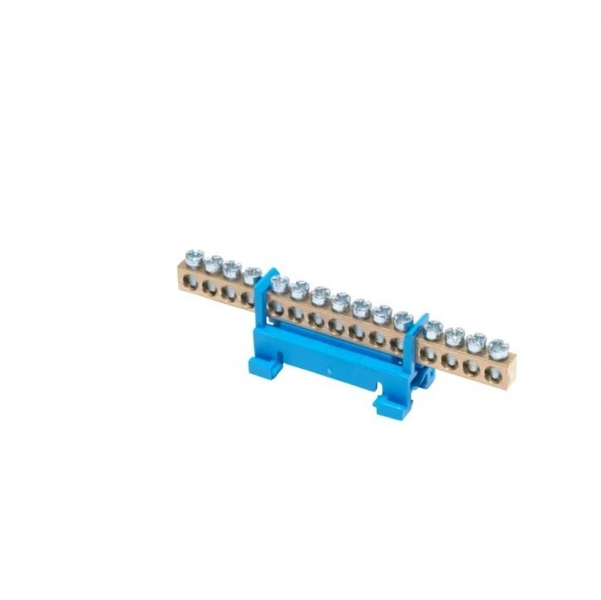 Listwa zaciskowa na szynę N15 neutralna 15-torowa 16mm² 400V AC 63A ...