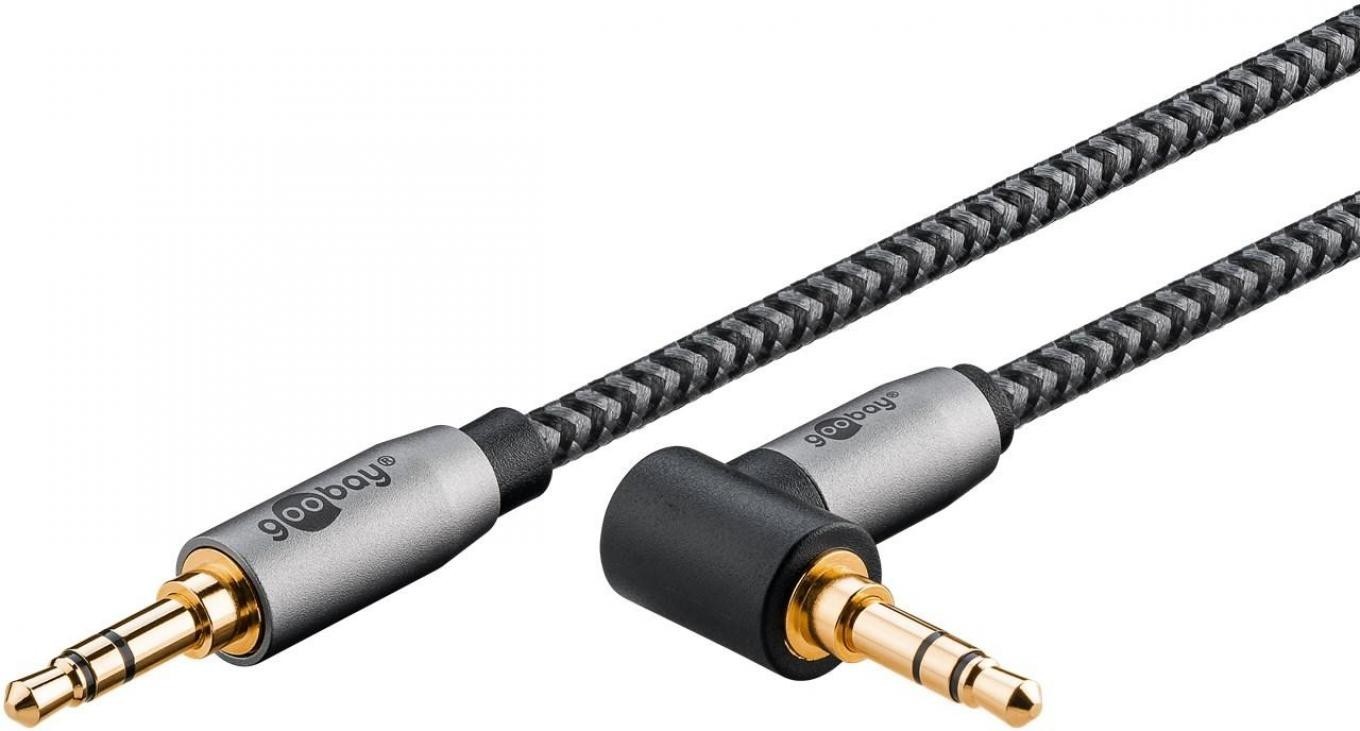 AUX Audio Connection Cable, 3.5mm Stereo, 90 Degree 65279/2m
