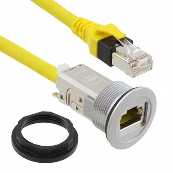 Gniazdo RJ45 22mm har-port -25÷70C Ø22,3mm IP20 srebrny 09454521504 ...