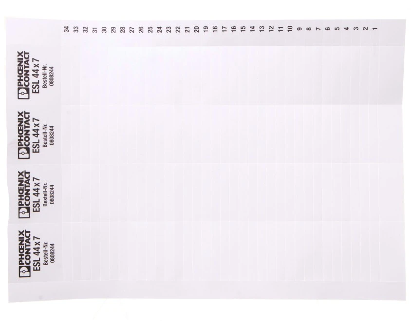 Taśma wtykana nieopisana biała 44x7mm ESL 44X7 0808244 /10szt ...