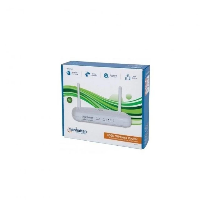 Router bezprzewodowy N300 4Xlan 1Xwan Qos I-WL-RT300MH – MANHATTAN | TIM SA