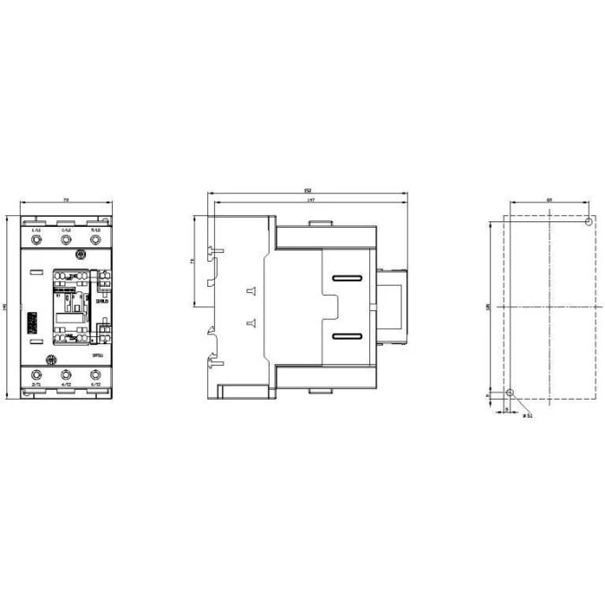 STYCZNIK, AC-3, 37 KW/400 V, 1 NO+1 NC, AC 230 V 50HZ, 3-BIEG., 3 NO ...