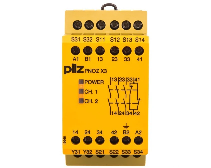 Przekaźnik bezpieczeństwa 3N/O 1Z/R PNOZ X3 24VDC/230 VAC