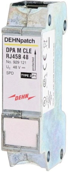 Ogranicznik przepięć DEHNpatch CLE, adapter gniazdo RJ45