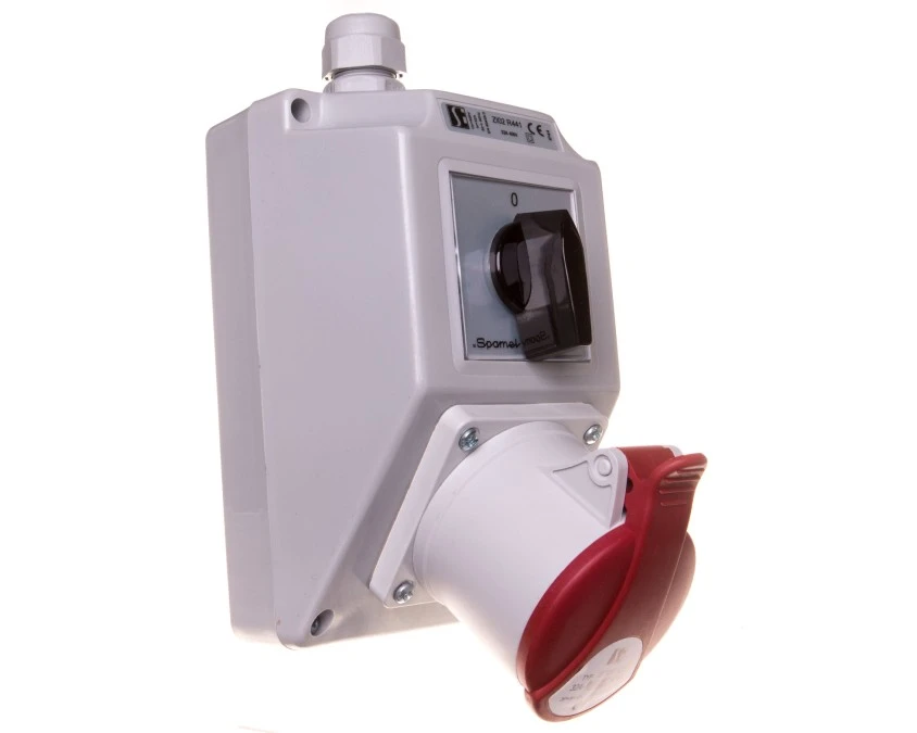 Zestaw instalacyjny z gniazdem 32A 5P (0-1) ZI02R441