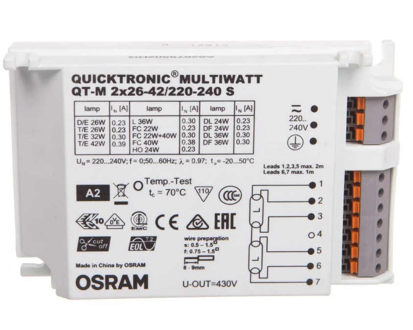カセット✖︎2 Statecznik elektroniczny (SE) do świetlówek jednotrzonkowych