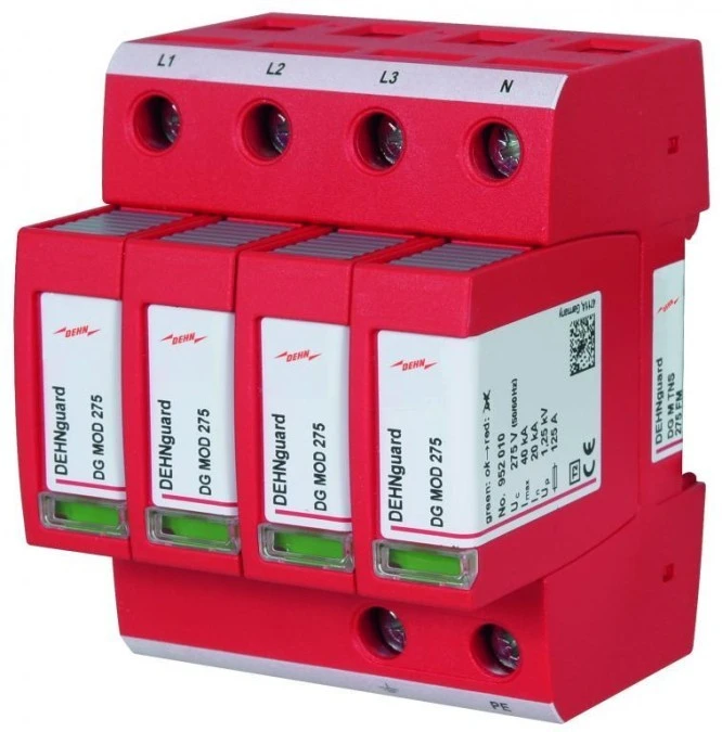 Ogranicznik przepięć typ T2 4P 20kA 1,5kV DEHNguard M TNS 275 FM 952405 ...