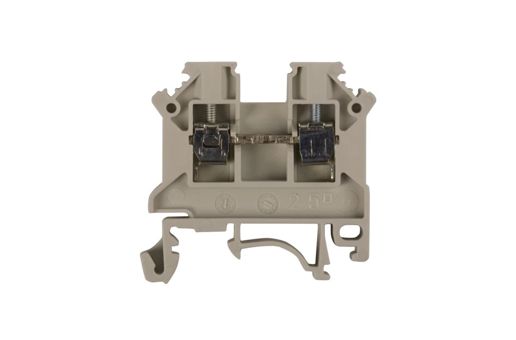 Złączka szynowa 2-przewodowa 2,5mm2 szara NOWA ZSG 1-2.5Ns