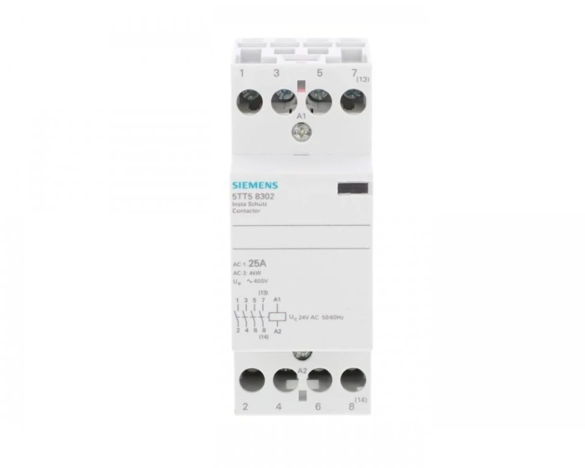 Stycznik modułowy 25A 4Z 0R 24V AC 5TT5830-2 – SIEMENS | TIM SA