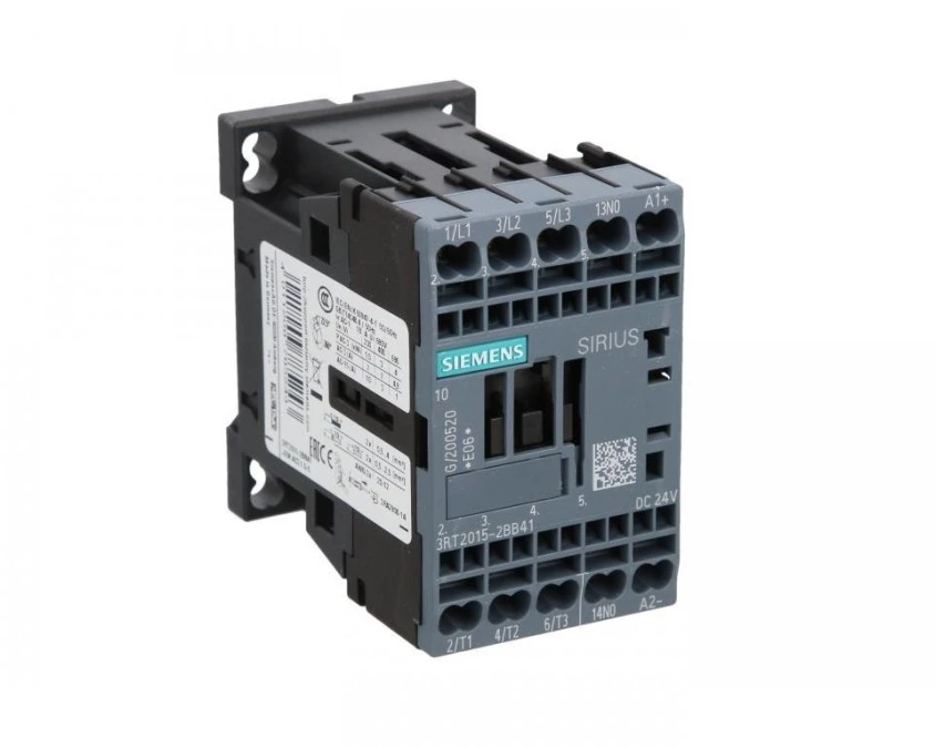 Stycznik mocy 7A 3P 24V DC 1Z 0R S00 3RT2015-2BB41 – SIEMENS | TIM SA