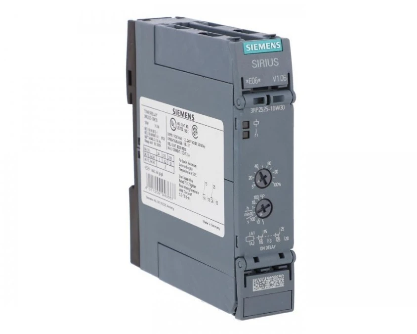 Przekaźnik czasowy 2P 0.05s-100h 12-240V AC-DC opóźnione załączanie ...