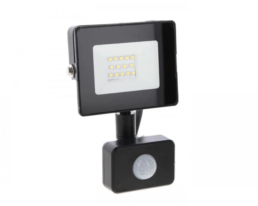 NAŚWIETLACZ LED SMD KASTEL 10W 4000K 800LM IP65 CZARNY CZ. PIR C64-S ...