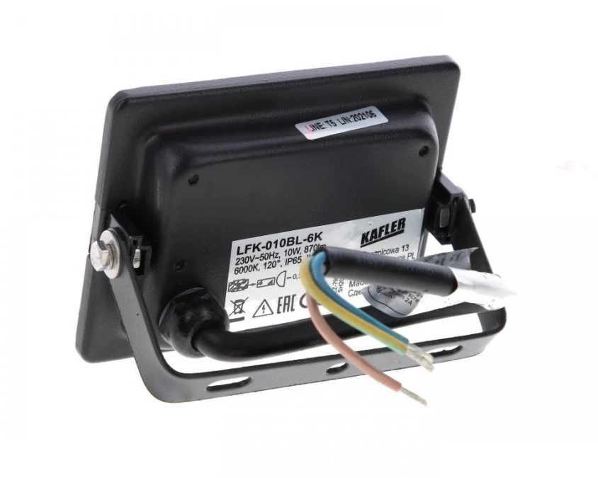 NAŚWIETLACZ LED SMD KASTEL 10W 6000K 850LM IP65 CZARNY – BEMKO | TIM SA