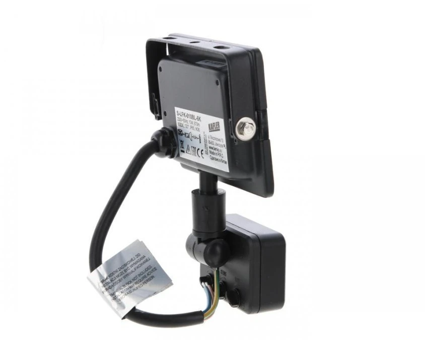 NAŚWIETLACZ LED SMD KASTEL 10W 6000K 850LM IP65 CZARNY CZ. PIR – BEMKO ...