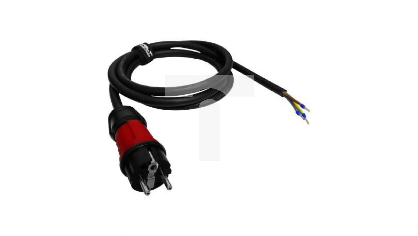 2m Przewód przyłączeniowy z wtyczką 230V kabel 3x2,5mm² 2954