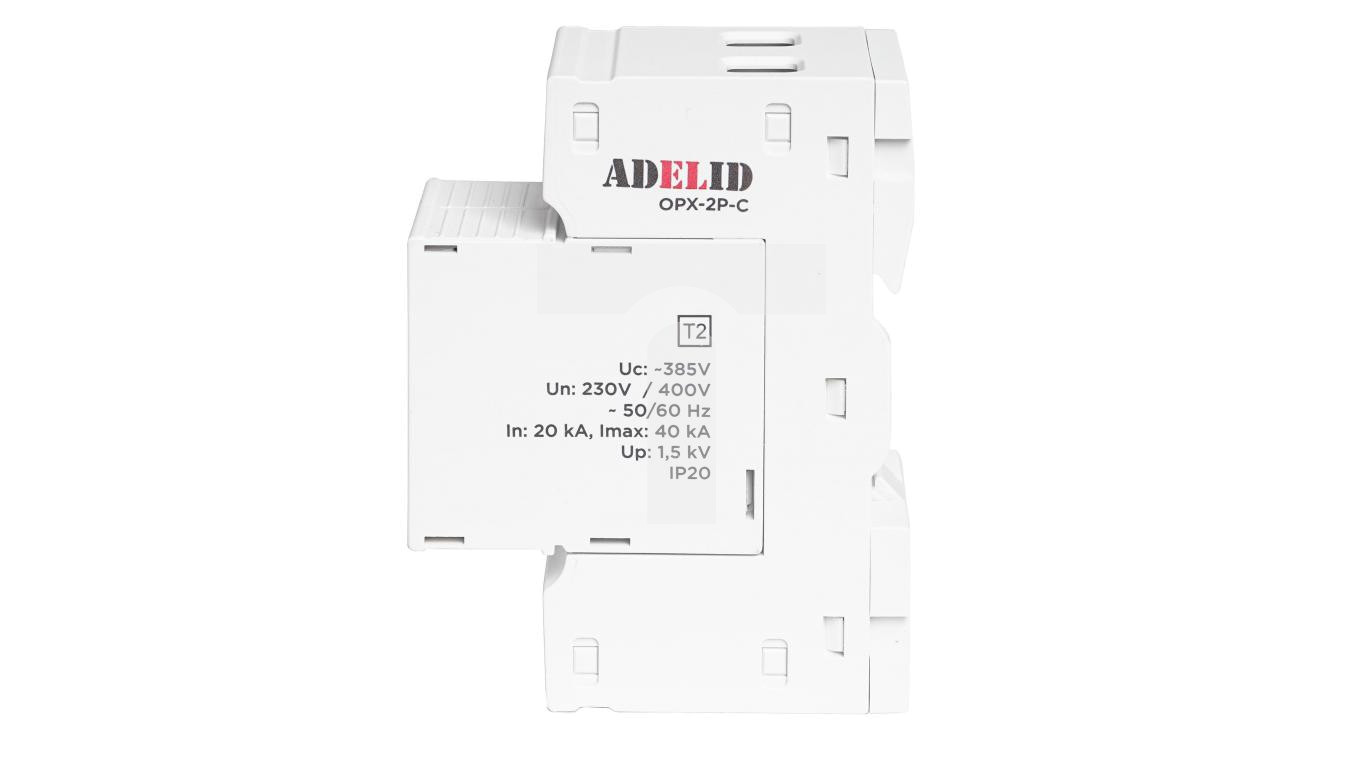 ADELID OGRANICZNIK OCHRONNIK PRZEPIĘĆ Typ T2 2P AC OPX-2P-C – ADELID ...