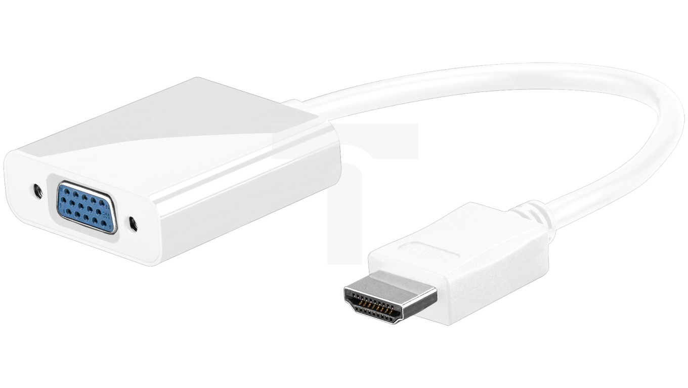 Adapter HDMI VGA jack 3,5mm stereo 0,1m 51758 GOOBAY TIM SA