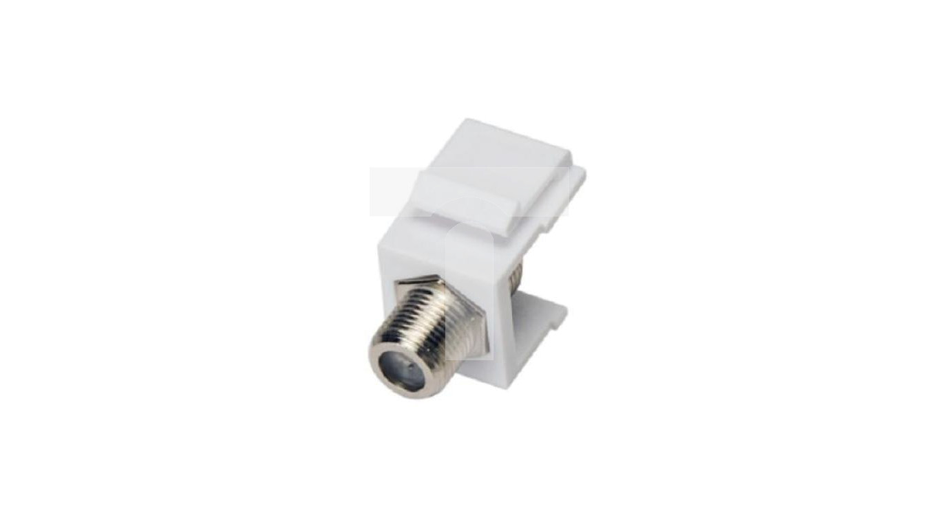 Adapter typu keystone ze złączem F, kolor biały MKA-F-B-CON-F – A-LAN ...