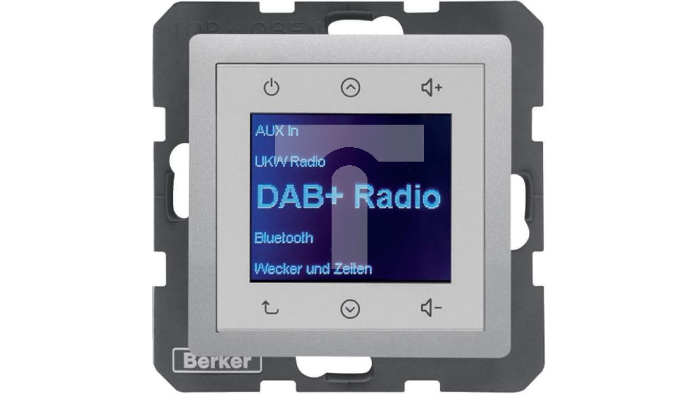 Radio Touch DAB+ Bluetooth alu mat 30841404 – HAGER POLO | TIM SA