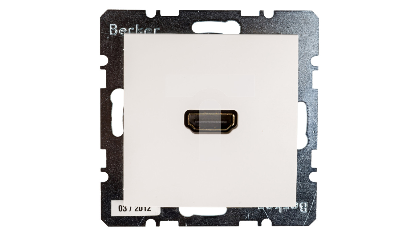 Berker/B.Kwadrat Gniazdo HDMI śnieżnobiale połysk S.1/B.3/B.7 Glas 3315428989