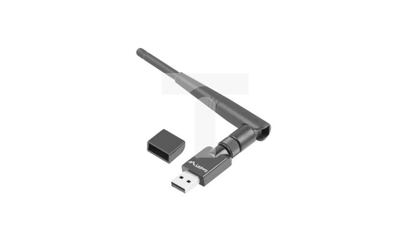 Bezprzewodowa karta sieciowa USB LANBERG NC-0150-WE N150 1 zewnętrzna antena
