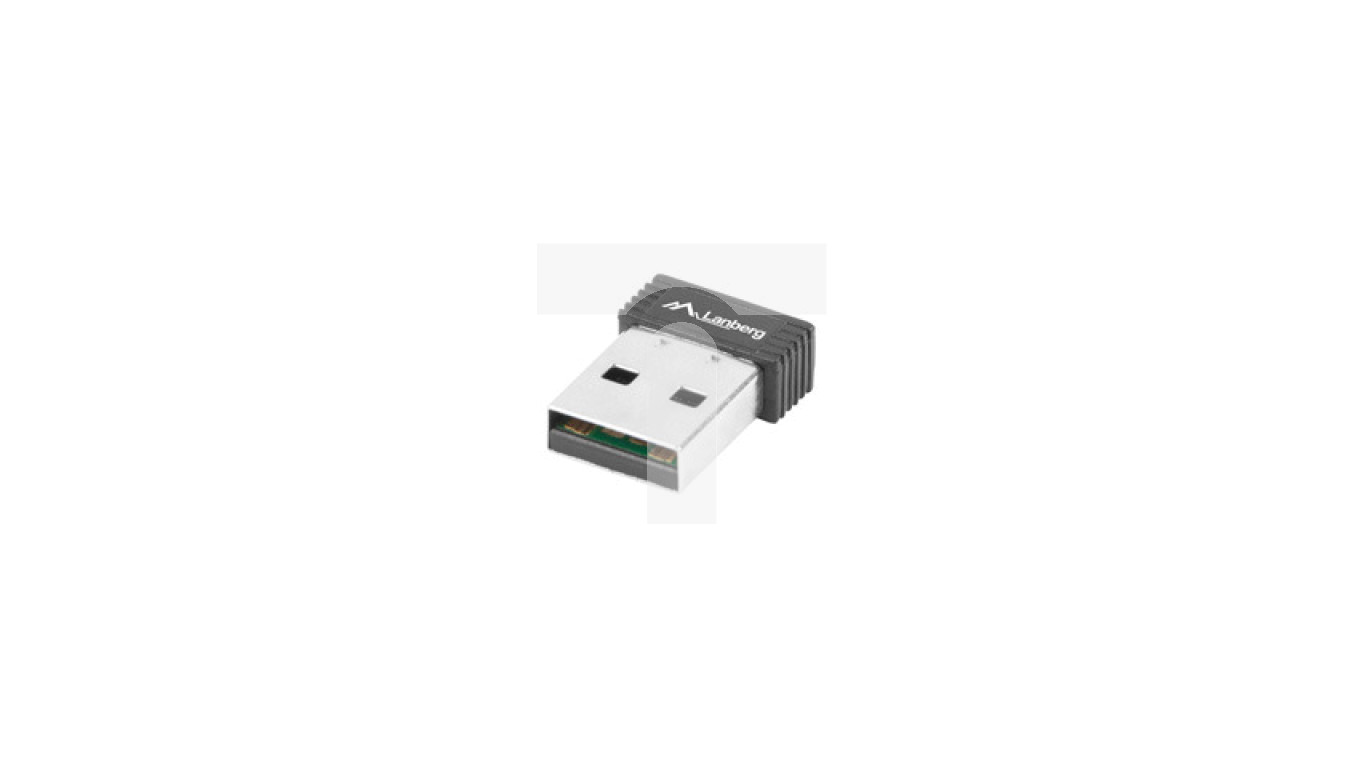 Bezprzewodowa karta sieciowa USB NANO LANBERG NC-0150-WI N150 1 wewnętrzna antena