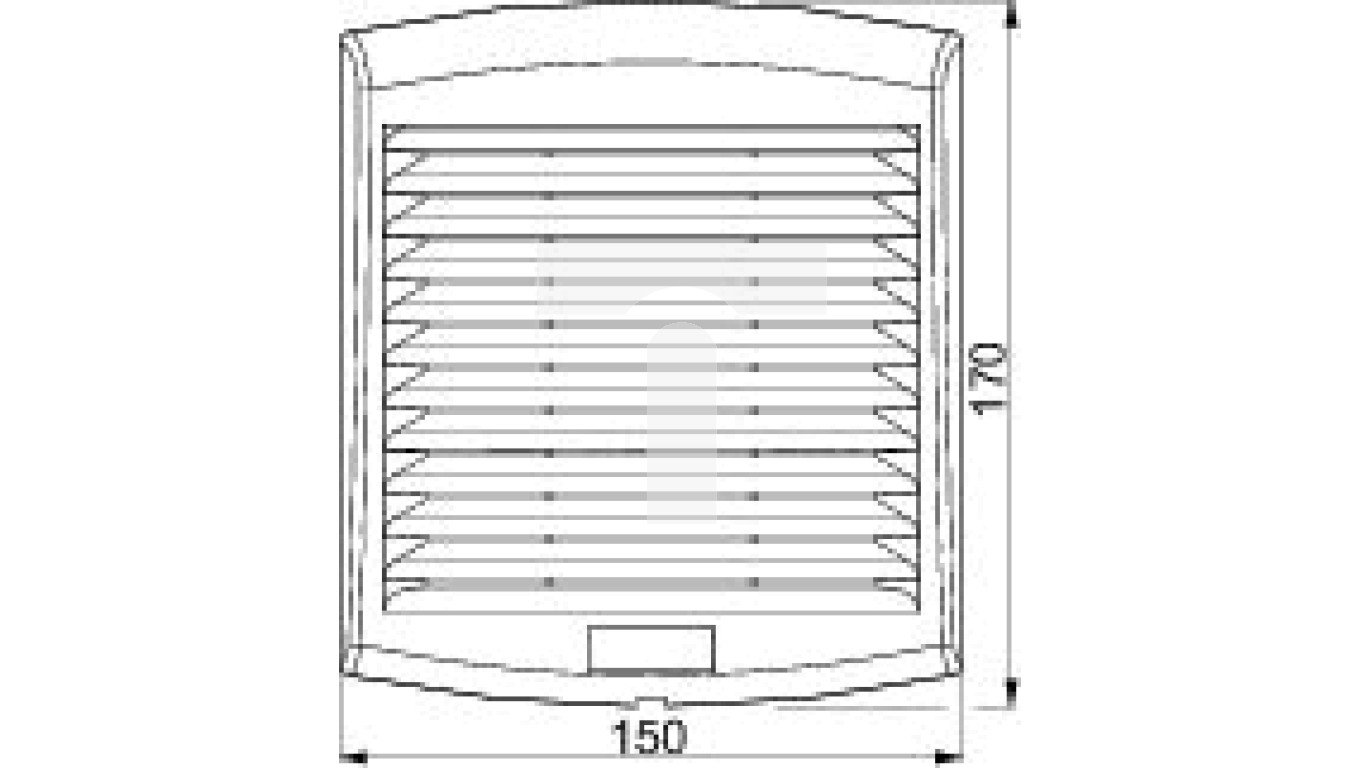 Filterm ClimaSys wentylator, IP54, 85m3/h, 24V DC, z kratką wyl. powietrza i ...