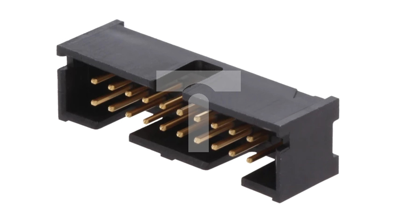 Gniazdo IDC męskie 20-pin proste THT złocony 2,54mm czarny 5103308-5 ...