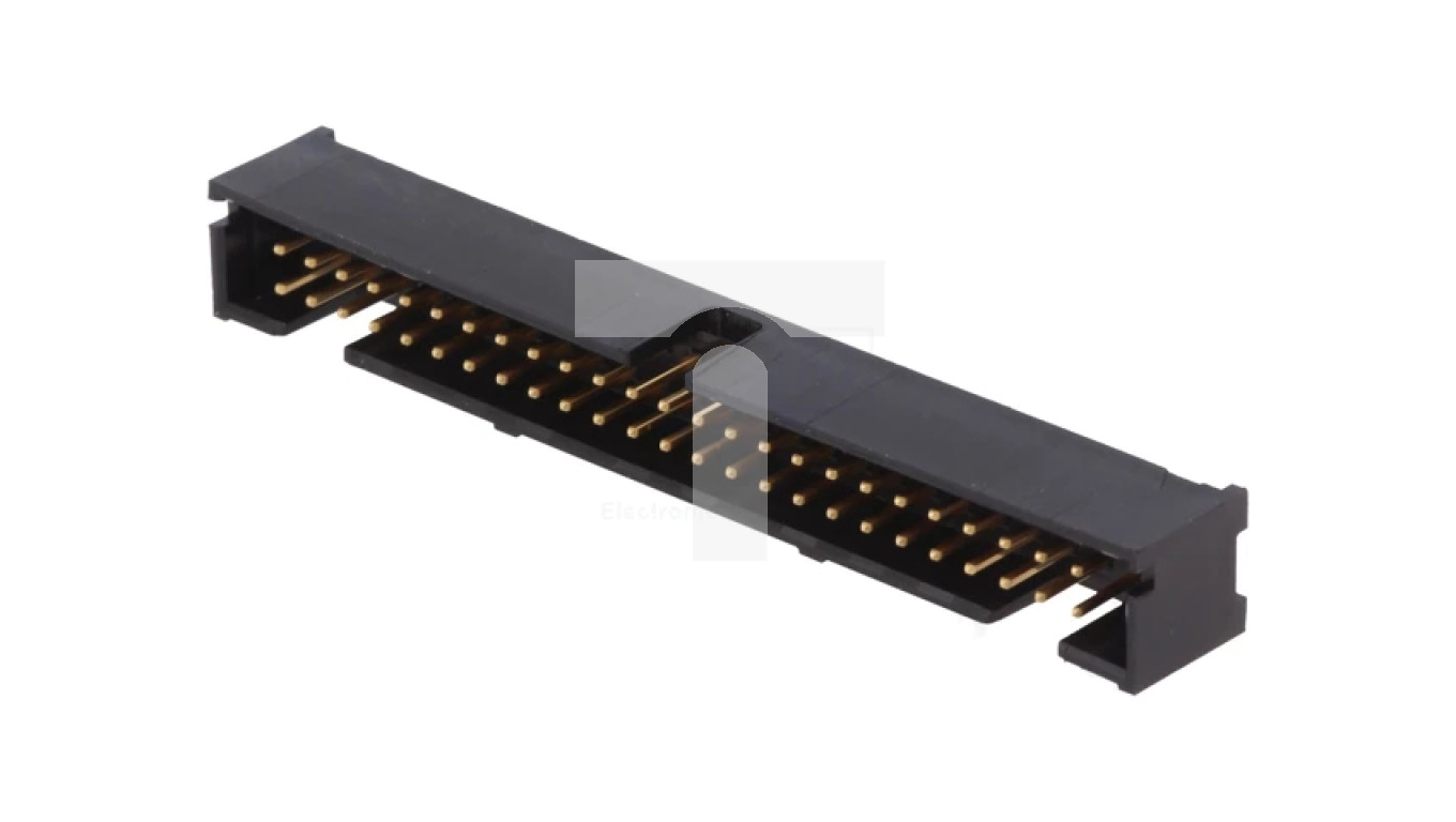Connecteur IDC Mâle TE Connectivity 5103308-8 – 40 Pins, 2x20, Pas 2.54 Mm, Droit THT, Placage Or – Qualité Pro