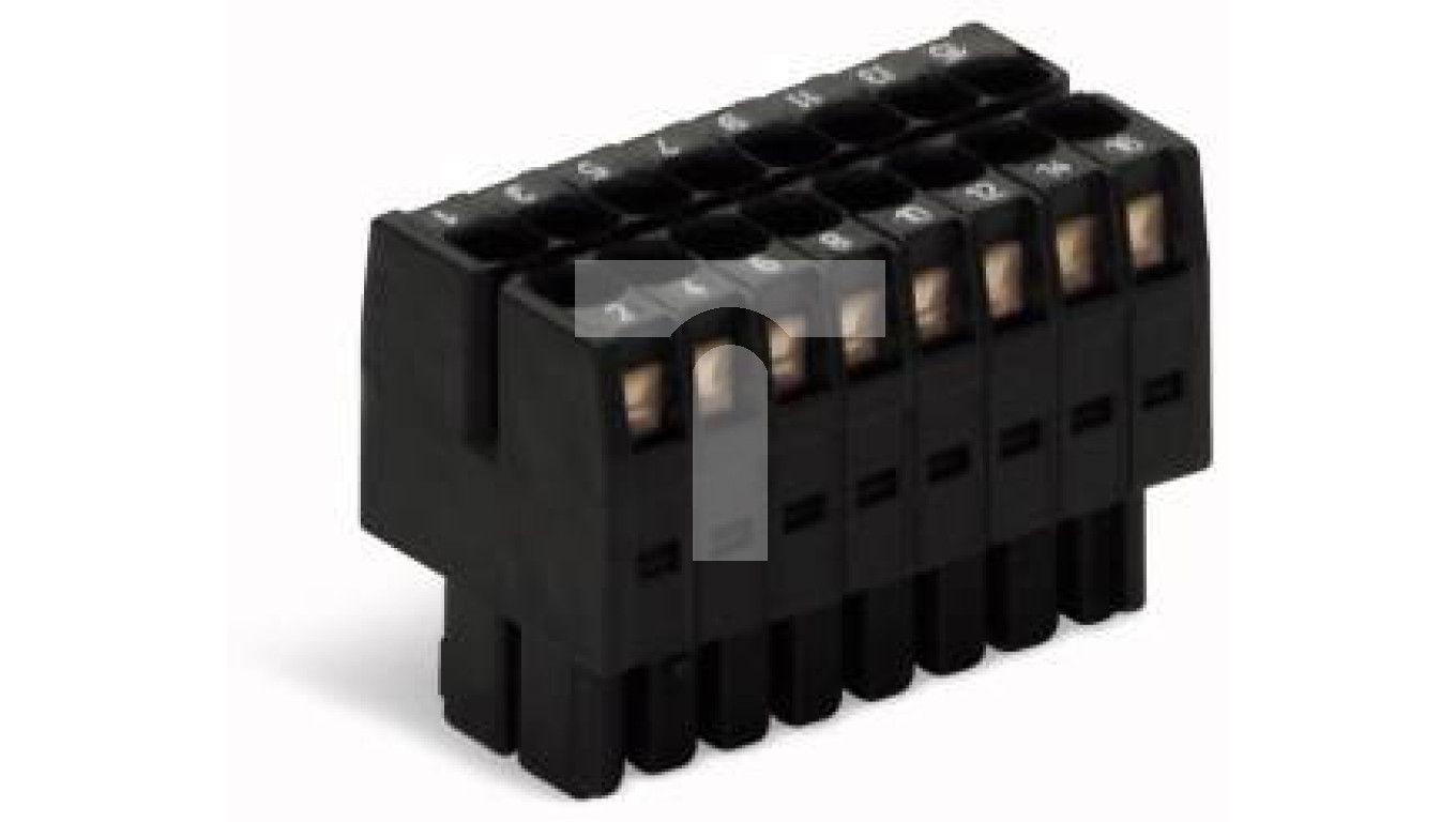 Gniazdo MCS-MINI Classic 6-biegunowe czarne raster 3,5mm 713-1103 /100szt./