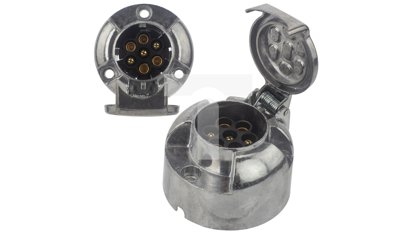 Gniazdo przyczepowe 7-pin 12V metalowe – SH HYBSZ SPÓŁKA Z OGRANICZONĄ ...