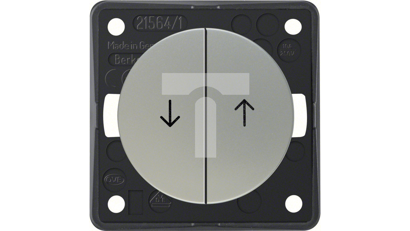 Berker Serienschalter Integro Flow/Pure - Chrom Matt